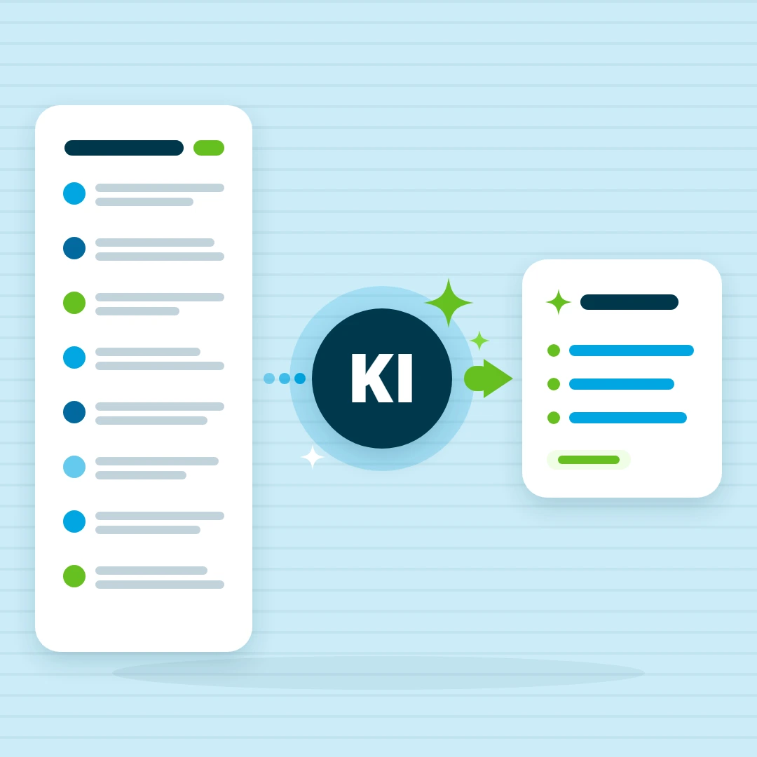 KI in projectfacts: Ticketverlauf wird zusammengefasst | projectfacts