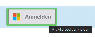 Microsoft Anmeldebutton in projectfacts